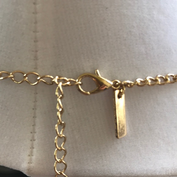 Gold and Black Long Necklace - Picture 3 of 4